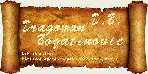 Dragoman Bogatinović vizit kartica